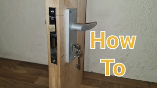 HOW TO FIT A MORTICE SASHLOCK [upl. by Abbottson]