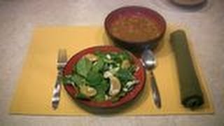 Minestrone Soup with Spinach Salad [upl. by Hamehseer]