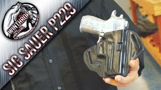 Sig Sauer P229 OWB Concealment Holster By WinthropHolsterscom [upl. by Neelrad]