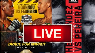 PFL SUPERFIGHTS NGANNOU VS FERREIRAUFC FIGHT NIGHT PEREIRA VS HERNANDEZ LIVE STREAM PLAYBYPLAY [upl. by Illa]