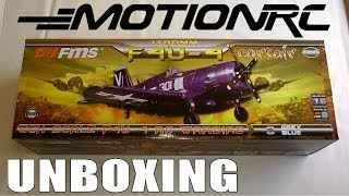 MotionRC  FMS F4U CORSAIR 1700mm Unboxing In HD Part 1 of 3 [upl. by Helse]