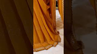 Saree for Haldi Function wedding viralvideoshotsdressindianattirepartywearsaree womensfashion [upl. by Ilellan599]