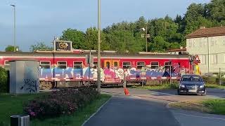 Železniční přejezd Nova Gorica  Železniški prehod Railroad crossing [upl. by Laurent403]