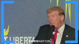 Trump met with mixed reaction at Libertarian convention  NewsNation Prime [upl. by Kubetz]