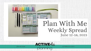 Plan With Me  Passion Planner Weekly Spread  June 1218 2023 [upl. by Eirak377]