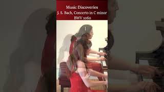 Music Discoveries 39 Bach Concerto for 2 keyboards in C minor pianoduet [upl. by Nurse933]