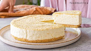 Super Easy NoBake Cheesecake No Egg No Gelatine No Condensed milk [upl. by Nollahp791]