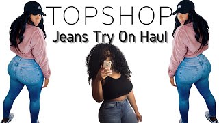 THE MOST FLATTERING TOPSHOP JEANS  TRY ON HAUL [upl. by Anrev]