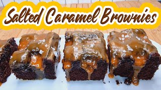 Salted Caramel Brownies  Keto amp Low Carb Salted Caramel Brownies  Kersteen Kitchen [upl. by Esikram]