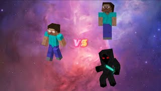 Herobrine vs black entity 303 vs steve 🧨💥🔥 minecraft herobrine [upl. by Bambi868]