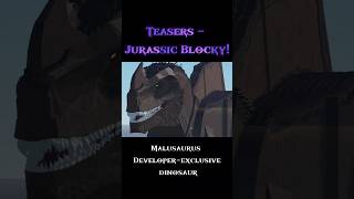 Teasers  Jurassic Blocky  New Stegosaurus Runing animations roblox dinoroblox blockanddino [upl. by Atenahs]