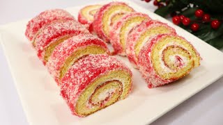 Bakery Style Jam Swiss Roll Recipe By Tasty Food With Maria  Swiss Roll  Baking Week Recipe 3 [upl. by Anhsirk]