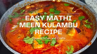 Cooking vlogMathi meen kulambu recipeFish kulambu recipe without coconut [upl. by Sualokin]