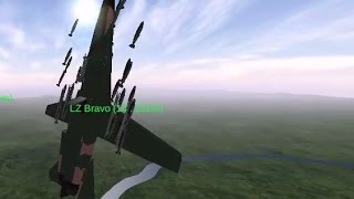 Gunship Vietnam III  F111 Aardvark Fail Bomb Run Realistic Mode Dr Octagon [upl. by Nodgnal625]