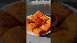 crispy bread potato bites🥔🍞shortsshortsvideo asmrrecipe food crispybites [upl. by Ahsal471]