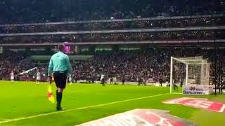 Penal fallado de Aviles Hurtado vs Tigres visto desde la cancha  2017 [upl. by Bena]