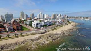 Playa Mansa Península de Punta del Este Uruguay desde lo alto [upl. by Sorcha731]