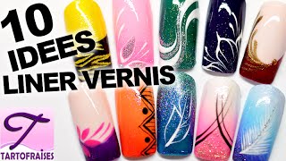 10 tutos nail art rapide au vernis débutants 2 フランス人ネイリスト [upl. by Ogirdor]