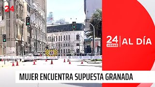 Mujer encuentra supuesta granada en las afueras de cuartel de Bomberos en Valparaíso [upl. by North277]