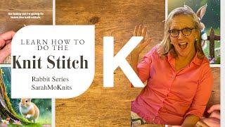 Learn how to do the Knit Stitch using English style knitting knitstitch [upl. by Llerroj]