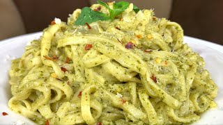 CREAMY PESTO PASTA RECIPE [upl. by Eliathan791]