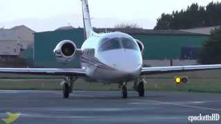 Beechjet 400A N497XP ✈ Close Landing Taxi and Take off ✈ Gloucestershire Airport [upl. by Quintana184]