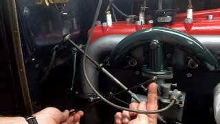 Model A Ford – calibrating throttleaccelerator linkage [upl. by Akemahc]