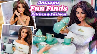 Amazon Fun Finds Kitchen Stuff Chairs And Barbie Fashion [upl. by Eniamaj481]