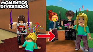 SI MUERO me hago MAS NIÑO en MURDER MISTERY 2 MOMENTOS DIVERTIDOS Me vuelvo Chico Roblox [upl. by Itsirk]