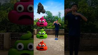 colouring potty to monkey uniform to monkey dog amp cat  VFX Magical Video youtubeshorts funny [upl. by Aderf90]