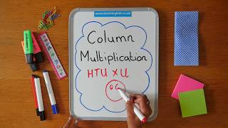 Column Multiplication Quick Method htu x u  Step by Step  Teach My Kids Math [upl. by Saeger]