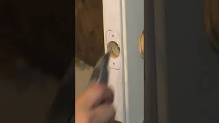 How to Mortise a Door Latch WITHOUT a Router shorts thefixer [upl. by Graham]