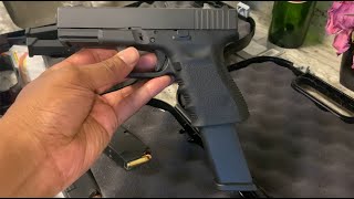 Glock 23 40 Cal with 22 Round Mag  Glock 43 Side by Side  G23 G43 Comparison [upl. by Lesli]