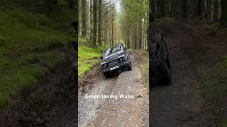 Twitchy moments greenlaning landrovers offroad offroading defender [upl. by Nessnaj]