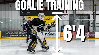 Off Season Training With MASSIVE Hockey Goalie [upl. by Enelrahc524]