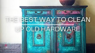 The BEST Way To Clean Old Cabinet Hardware [upl. by Hahseram]