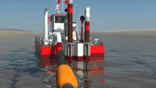 Animation cutter dredge Beaver B50 introduction [upl. by Ylrrad146]