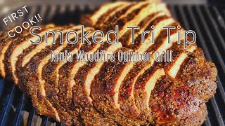 Reverse Seared Smoked Tri Tip on the Ninja Woodfire Outdoor Grill First Cook [upl. by Aynot]