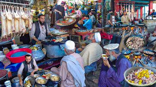 Breakfast in Afghanistan  Traditional morning street food  Liver Fry  Rush Dumpukht [upl. by Hollie]