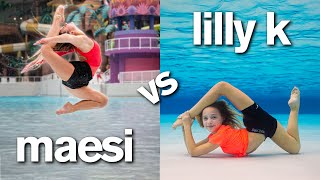 LILLY vs MAESI WATER PARK CHALLENGE Insane [upl. by Carmen]