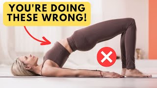 Why You Are Doing Glute Bridges WRONG Do This Instead [upl. by Nomaj755]