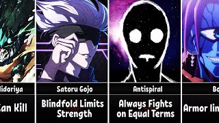 Anime Characters Who Limit Their Powers [upl. by Aiblis]