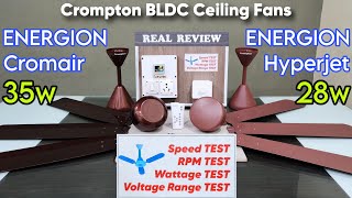 Crompton Energion Cromair BLDC Ceiling Fan  Crompton Energion Hyperjet BLDC Ceiling Fan [upl. by Anele265]