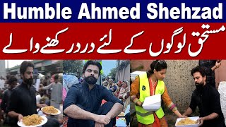 Humble Ahmed Shehzad distributing Iftari in Lahore [upl. by Eyla]