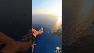 😰Paraglider Switches Sandals MidAir from Another Paraglider in an Incredible Stuntquot [upl. by Claudell]