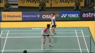 F  MD  Fang Chieh MinLee Sheng Mu vs Cho Gun WooShin Baek Choel  2012 Maybank Malaysia Open [upl. by Nirok]