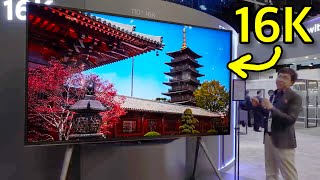 Forget 8K  Heres The Worlds First 110inch 16K TV [upl. by Aken]