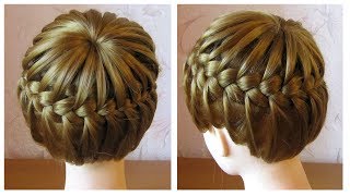 Tuto coiffure tresse serretête ♛ Tresse couronne cheveux mi longs ♛ Crown Braid [upl. by Cirilo]