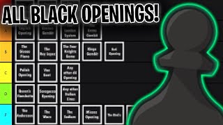 ULTIMATE Opening Tier List For Black  Chess Openings [upl. by Kamin]