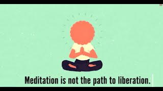 Meditation is not the path to liberation It IS liberation Join ATW for daily meditation free [upl. by Redle]